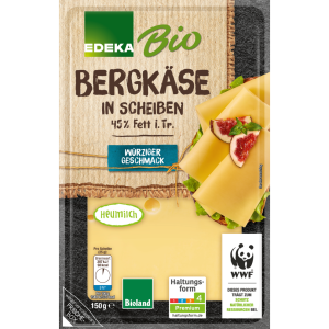 Bio EDEKA Bergkäse Scheiben 45% 150g