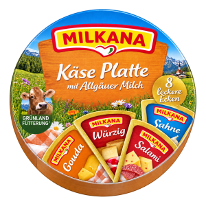 Milkana Käse Platte 8ST 190g