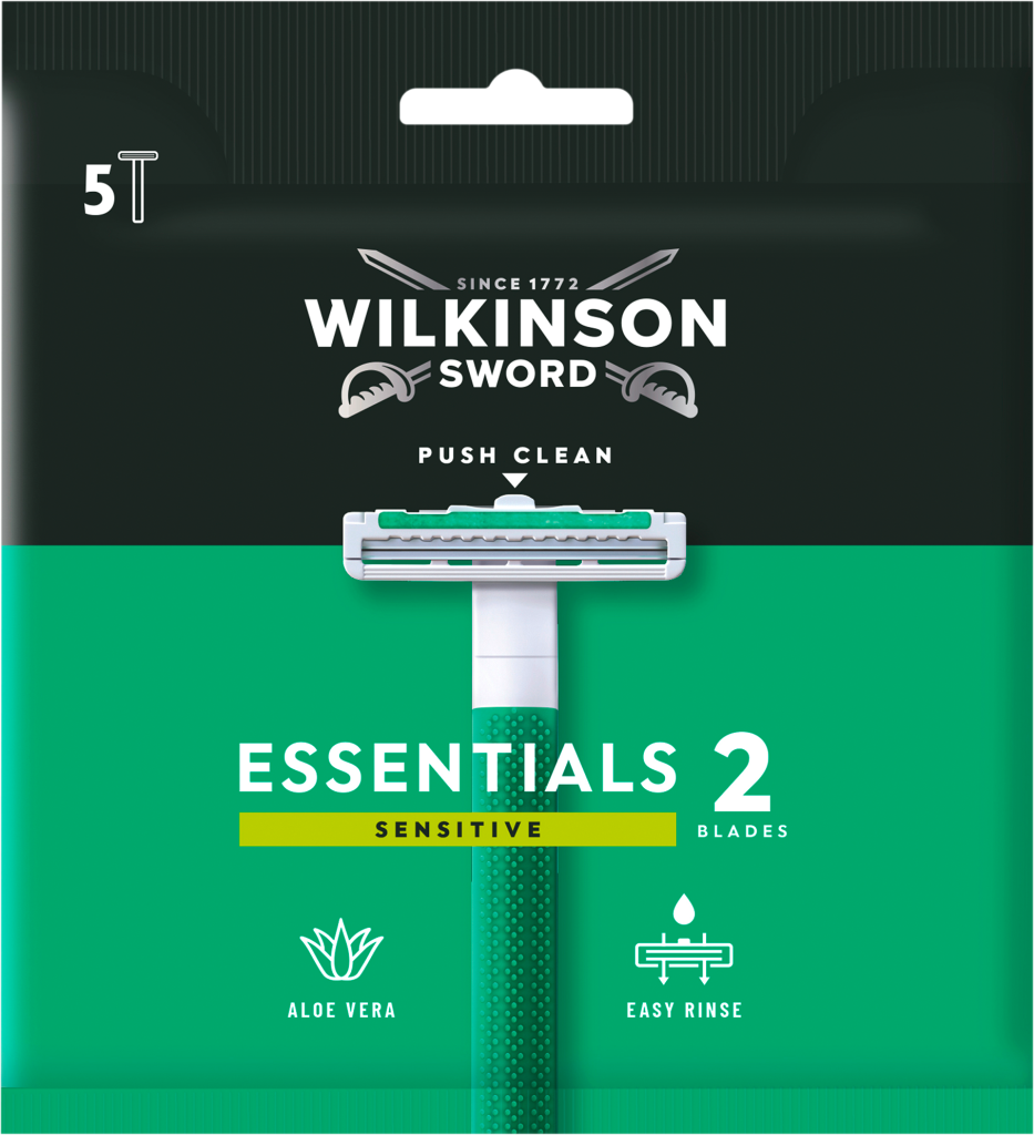 Wilkinson Extra 2 Essential Sensitive Herren Einwegrasierer 5ST