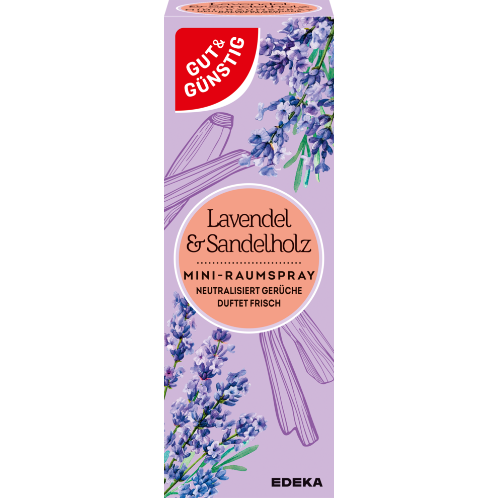 GUT&GÜNSTIG Minispray Nachfüller Lavendel&Sandelholz 25ml