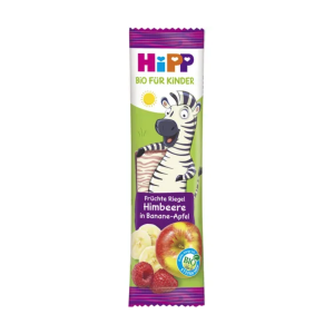 Bio Hipp Früchte Riegel für Kinder Zebra Himbeere in Banane-Apfel 23g