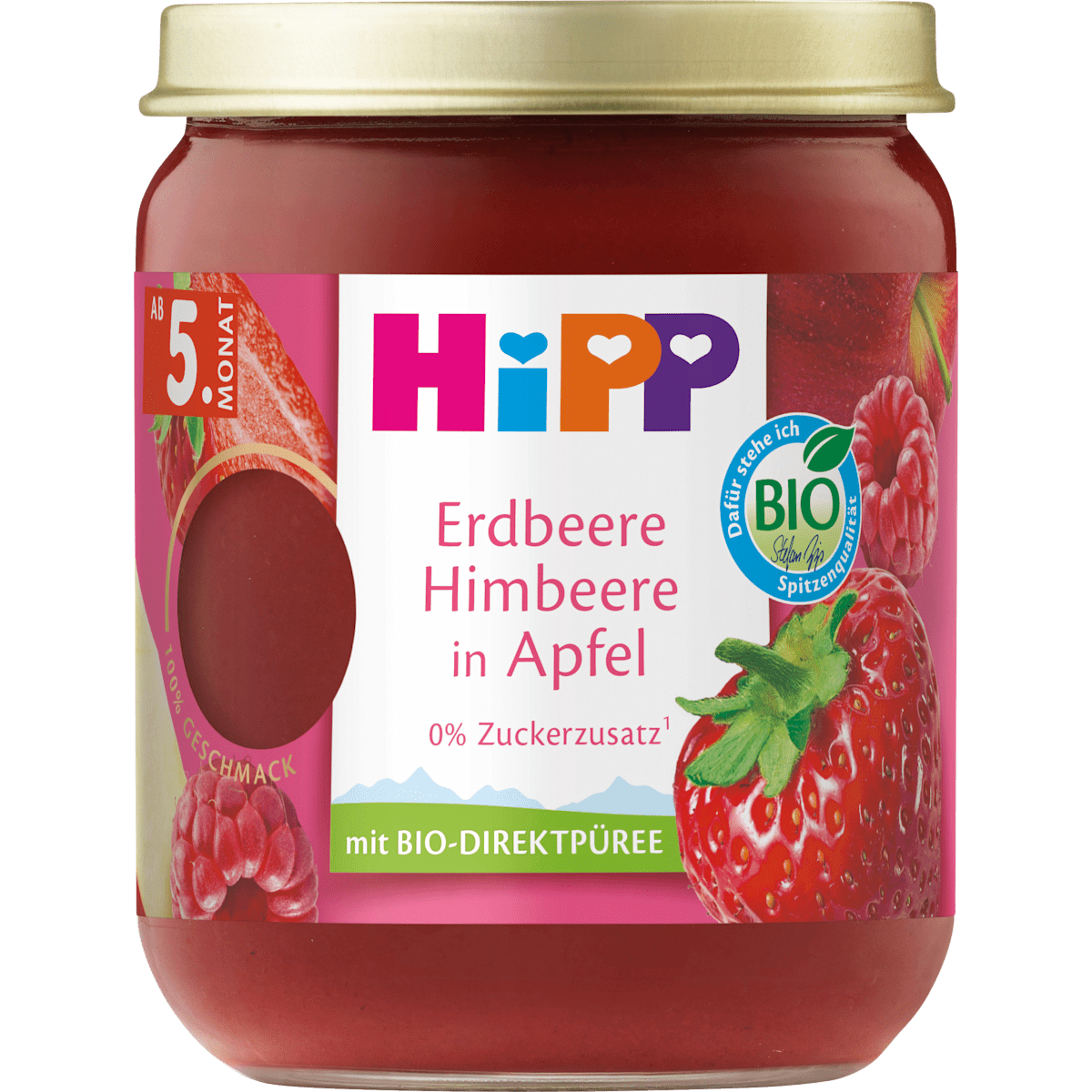 Bio Hipp клубника малина, яблоко 160g