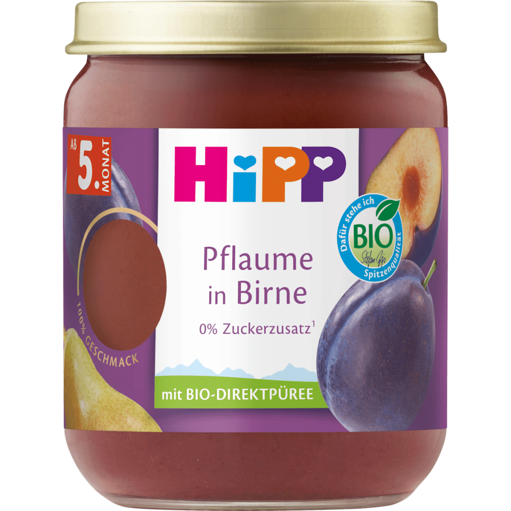 Bio Hipp Pflaume in Birne 160g