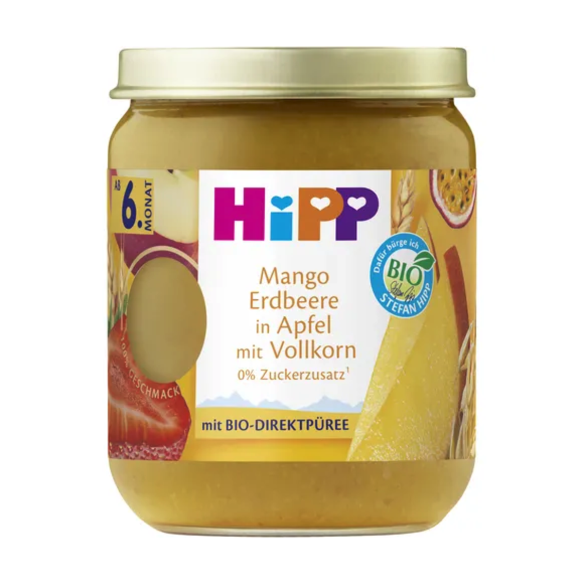 Bio Hipp манго клубника, яблоко, цельнозерновой 160g