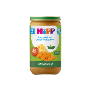 Bio Hipp 100% pflanzlich Spaghetti mit Linsen-Bolognese 250g