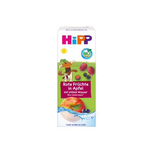 Bio Hipp für Kinder rote Früchte in Apfel mit stillem Wasser 200ml