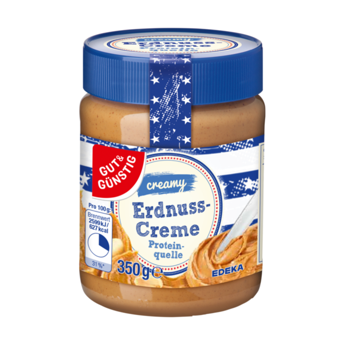 GUT&GÜNSTIG Erdnusscreme Creamy 350g
