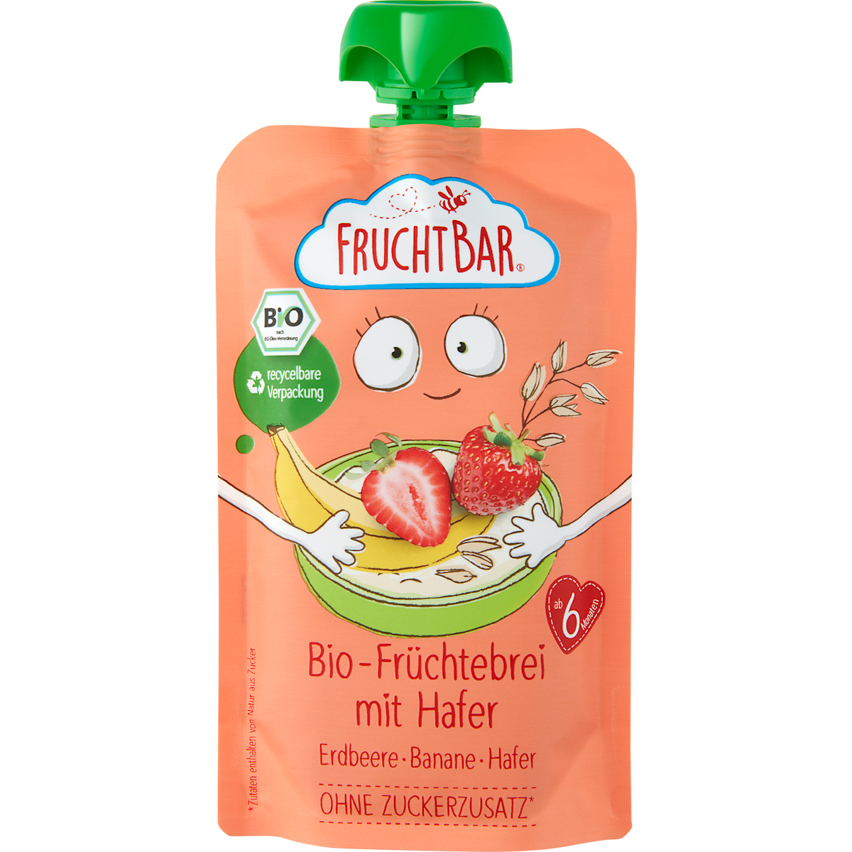 Bio Fruchtbar Früchtebrei mit Hafer 120g