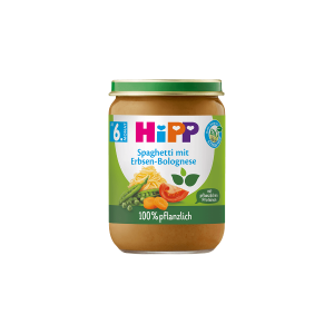 Bio Hipp Spaghetti mit Erbsen-Bolognese 190g