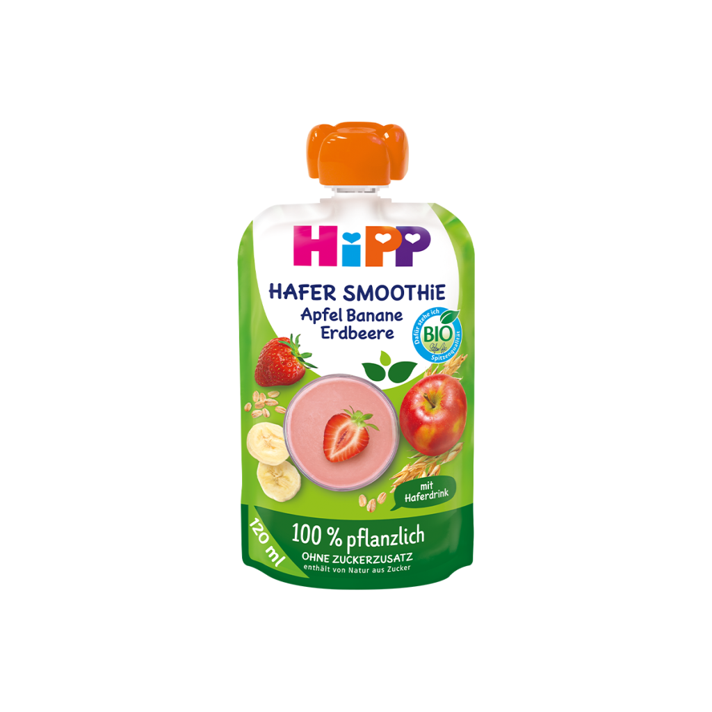 Bio Hipp овёс смузи яблоко банан клубника 120ml