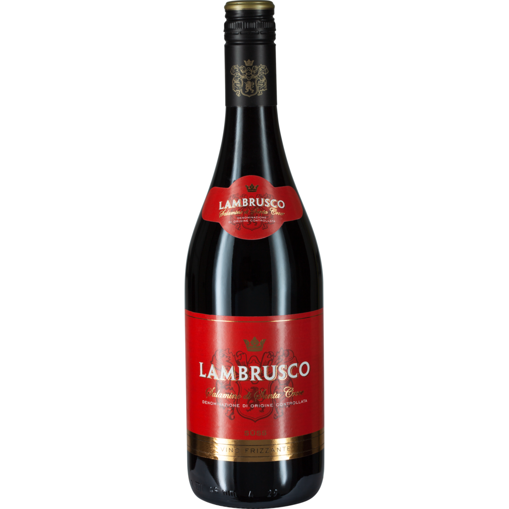 Lambrusco Vino Frizzante Salamino di Santa Croce Perlwein süß rot DOC 0,75l