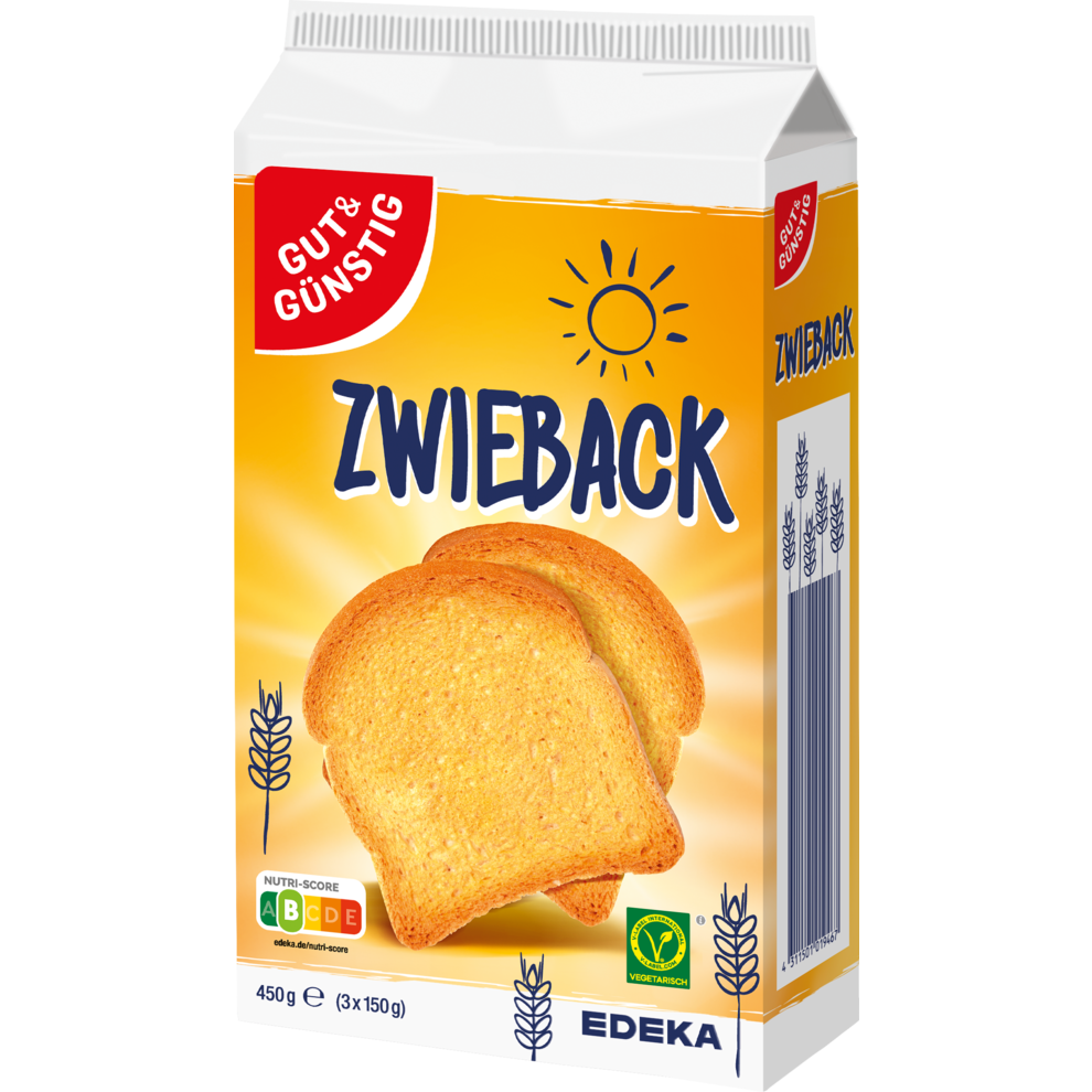GUT&GÜNSTIG Zwieback 450g