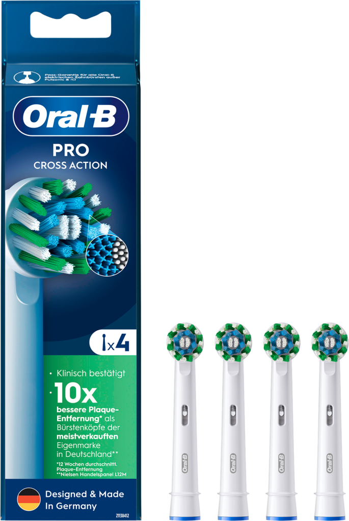 Oral-B Pro Cross Action Aufsteckbürsten 4ST