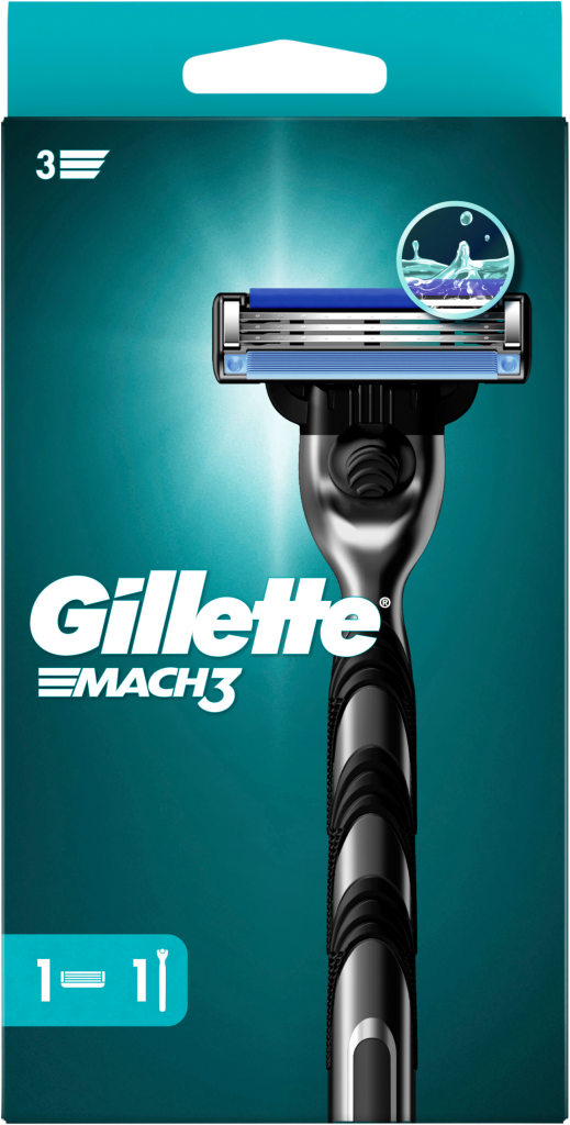 Gillette Rasierapparat Mach 3 mit 1 Klinge