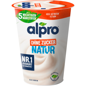 Alpro Joghurtalternative Soja Natur ungesüßt 400g