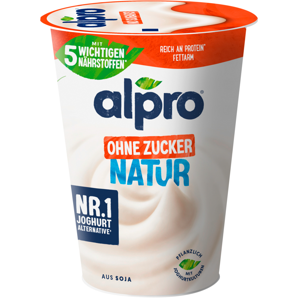 Alpro Joghurtalternative Soja Natur ungesüßt 400g