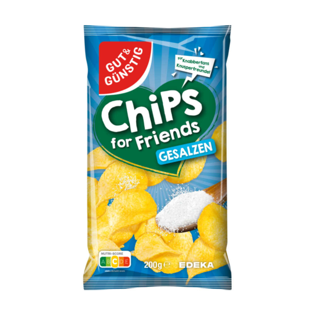 GUT&GÜNSTIG Kartoffelchips Salz 200g