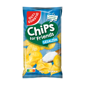 GUT&GÜNSTIG Kartoffelchips Salz 200g