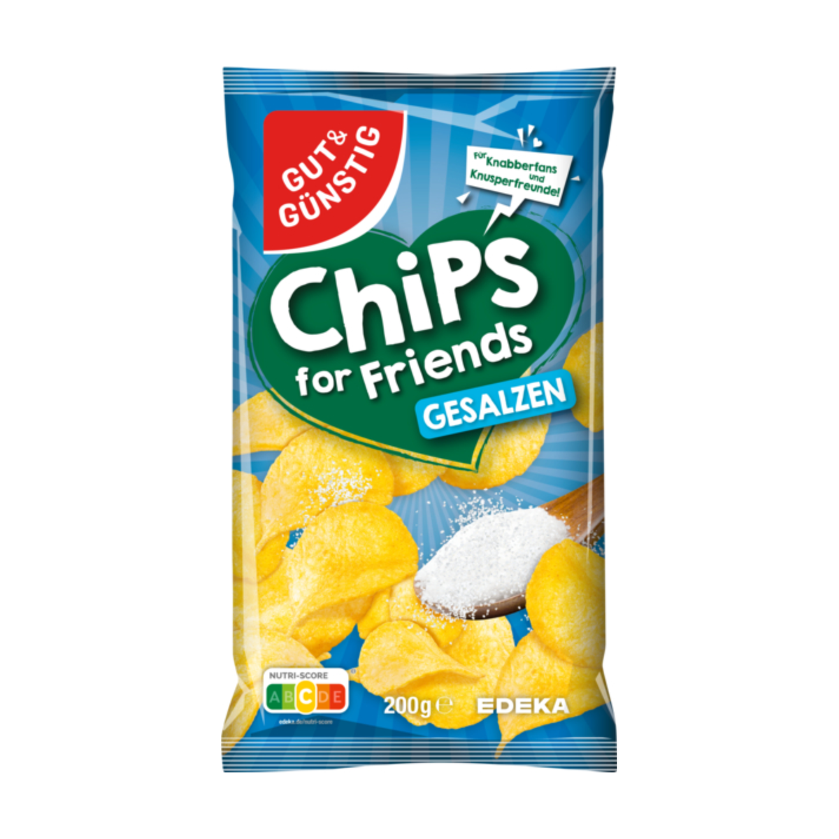 GUT&GÜNSTIG Kartoffelchips Salz 200g