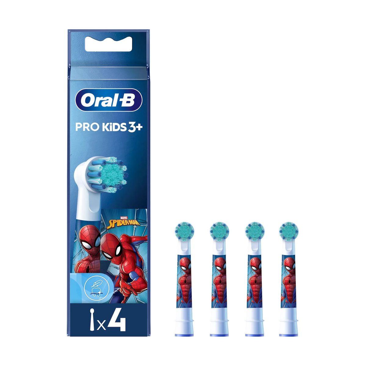 Oral-B Aufsteckzahnbürsten Spiderman/Eiskönigin 4ST
