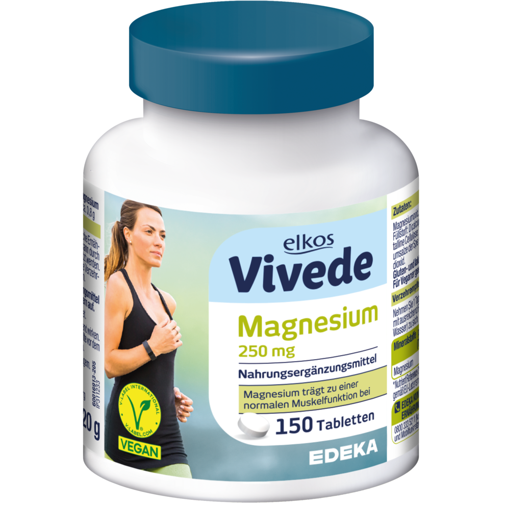 EDEKA elkos VIVEDE Magnesium 250mg Tabletten 150ST