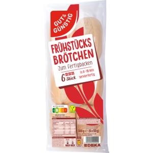 GUT&GÜNSTIG Frühstücks Brötchen 6ST 300g