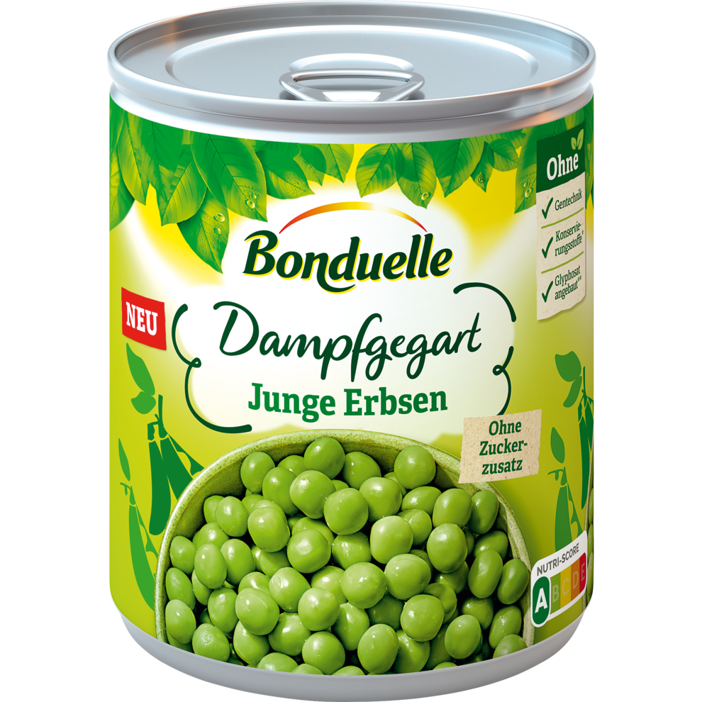 Bonduelle Junge Erbsen dampfgegart 610g