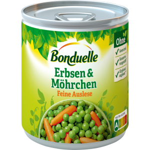 Bonduelle Erbsen mit Möhrchen feine Auslese 200g