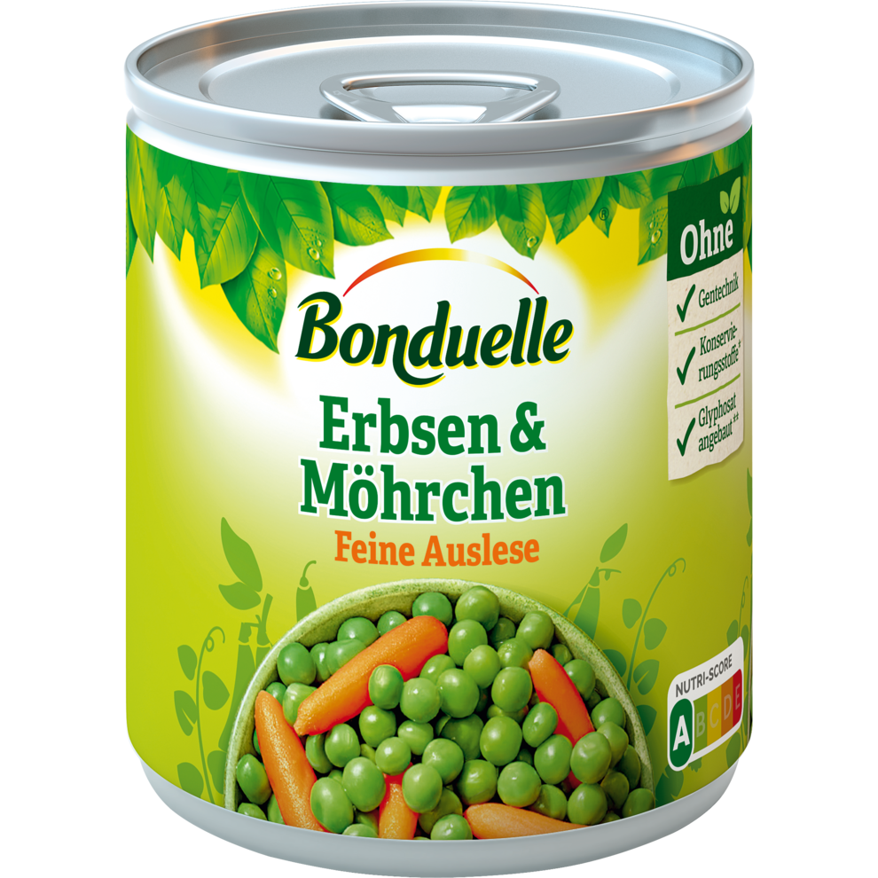 Bonduelle Erbsen mit Möhrchen feine Auslese 200g