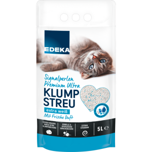 EDEKA Katzenstreu Premium Ultra mit Signalperlen 5l