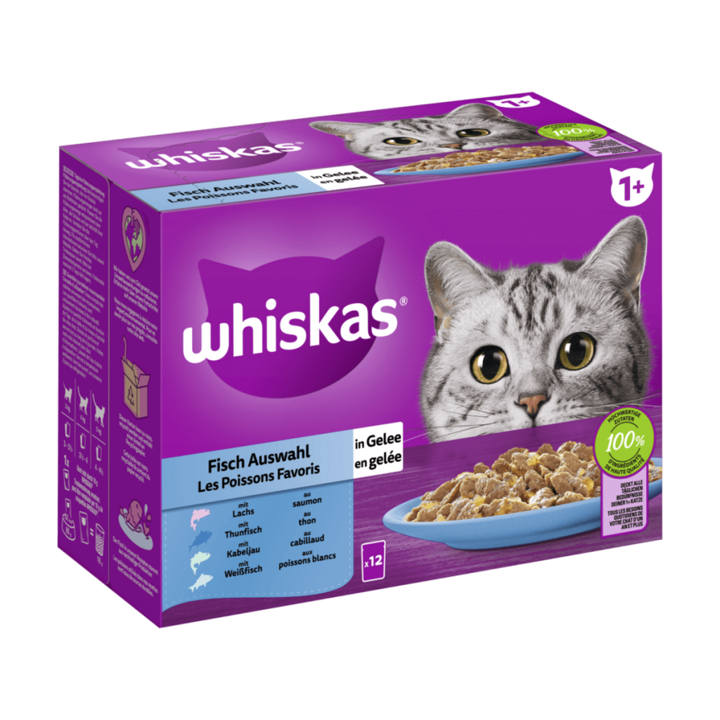 Whiskas Fisch Auswahl in Gelee 12x85g