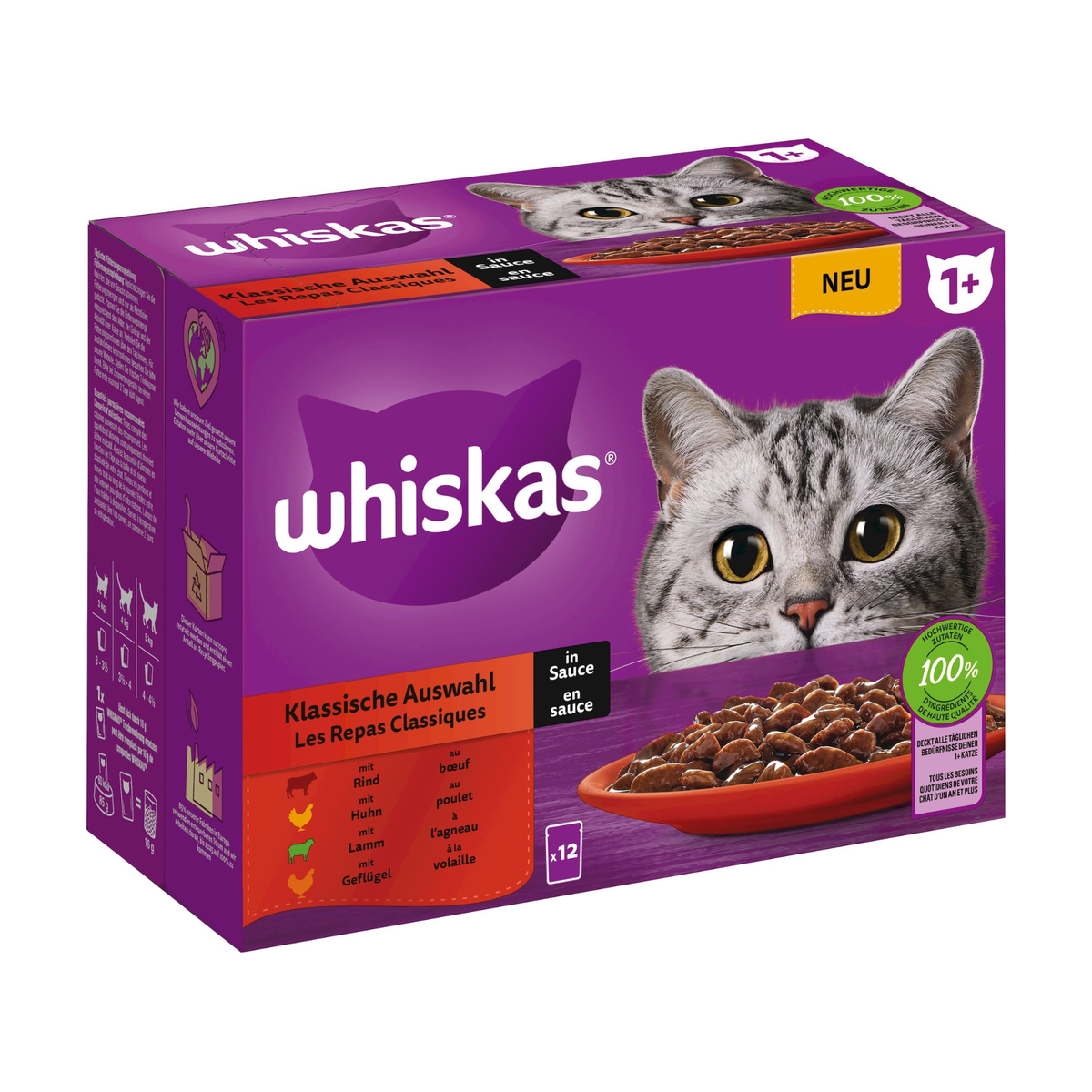 Whiskas Klassische Auswahl 12x85g