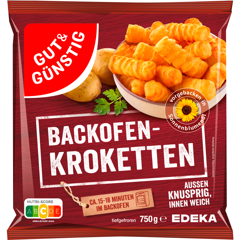 GUT&GÜNSTIG Ofenkroketten 750g