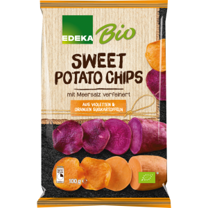 Bio EDEKA violette&orange Süßkartoffelchips 100g