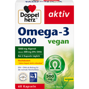 Doppelherz Omega-3 Algenöl vegan 60Kapseln 42,9g