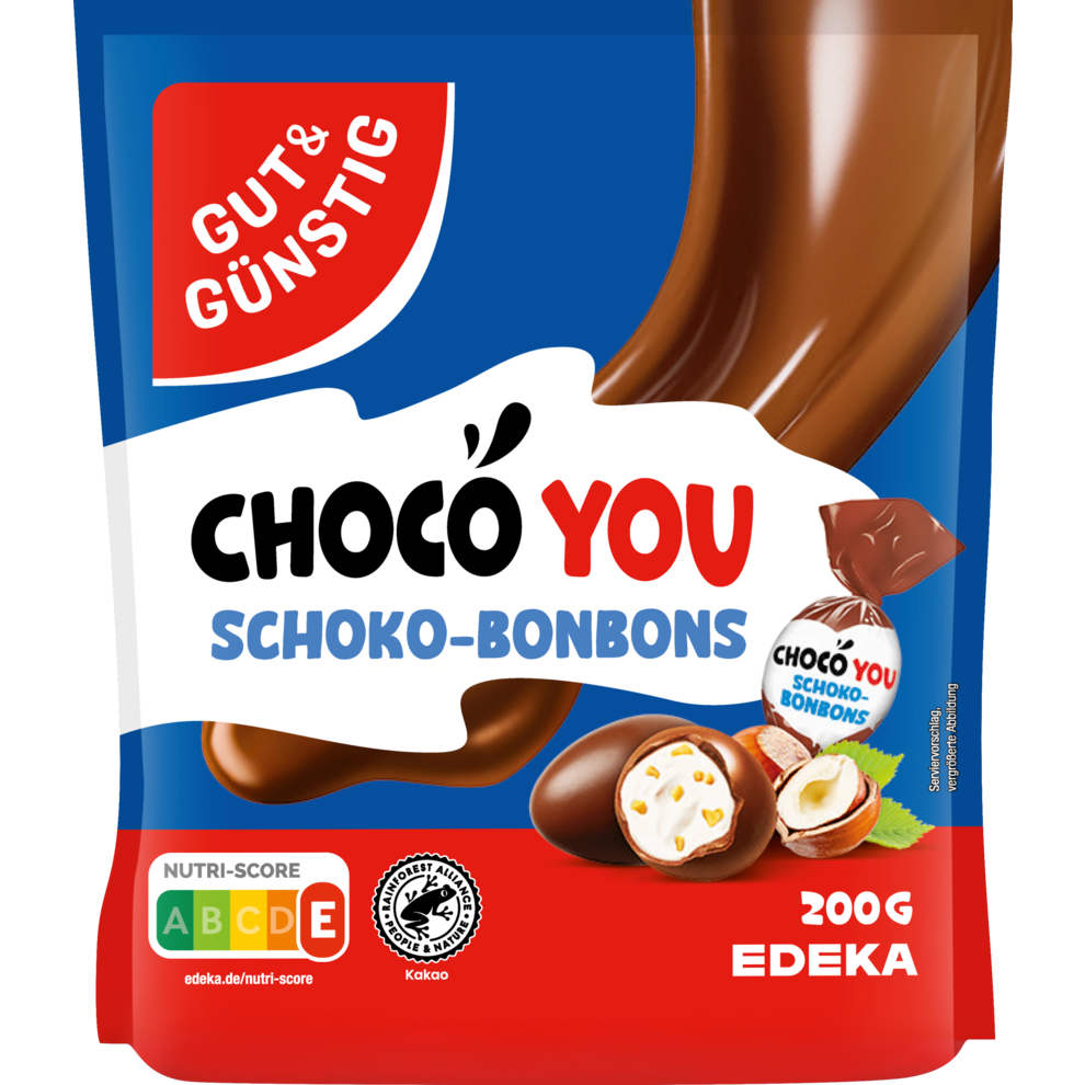 GUT&GÜNSTIG Schokoladenbonbons mit Milchcremefüllung 200g