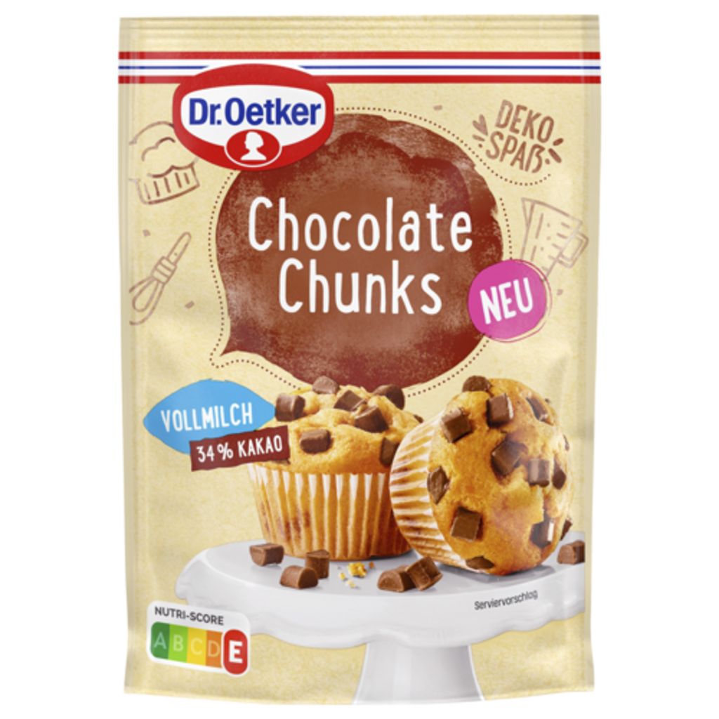 Dr.Oetker Chocolate Chunks Vollmilch 100g