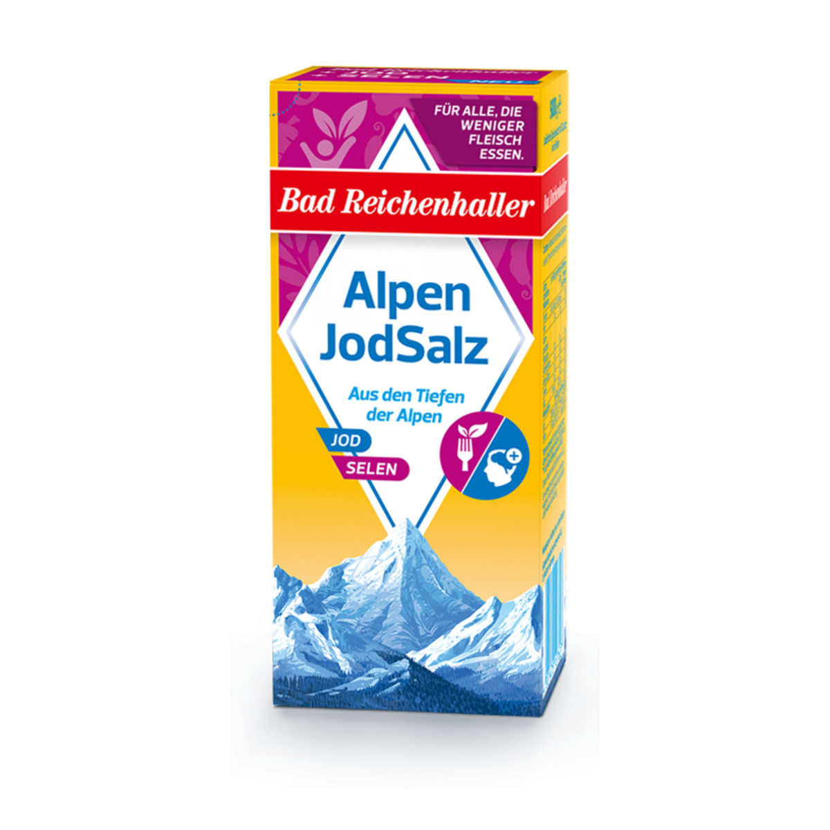 Bad Reichenhaller Alpenjodsalz+Selen 500g