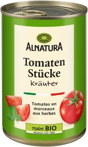 Bio Alnatura Tomatenstücke Kräuter 400g