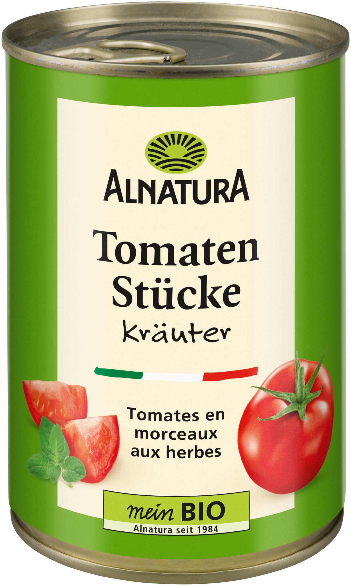 Bio Alnatura Tomatenstücke Kräuter 400g