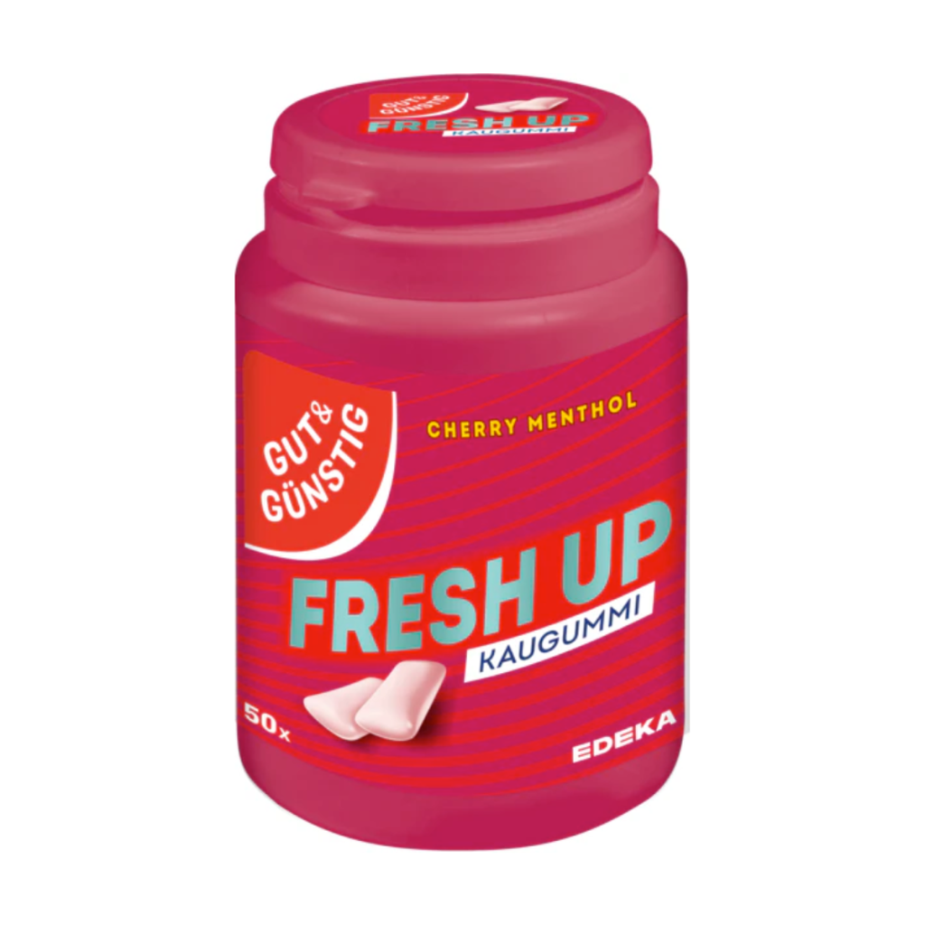 GUT&GÜNSTIG Kaugummi Cherry Menthol Dragee 50ST