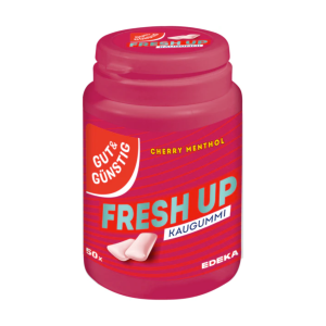 GUT&GÜNSTIG Kaugummi Cherry Menthol Dragee 50ST