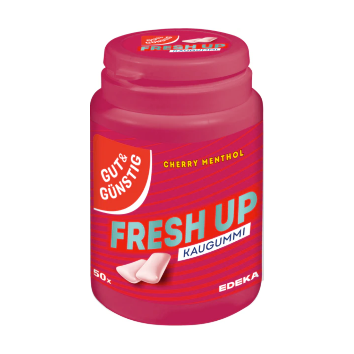 GUT&GÜNSTIG Kaugummi Cherry Menthol Dragee 50ST