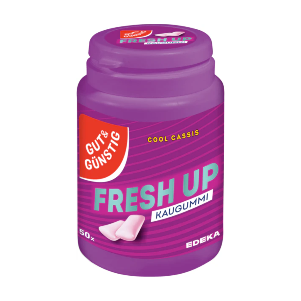 GUT&GÜNSTIG Kaugummi Cool Cassis Dragee 50ST