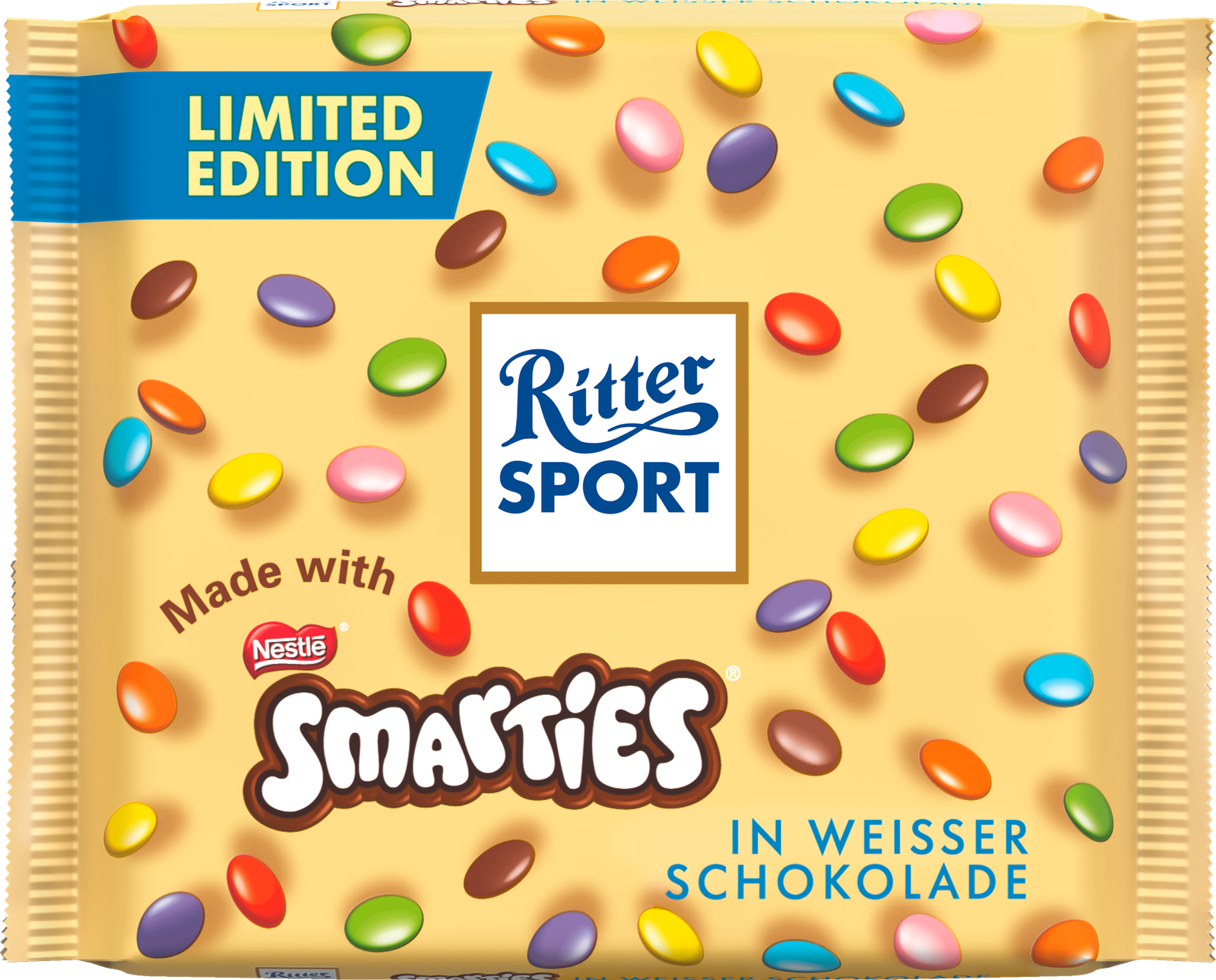 Ritter Sport Smarties Weiße Tafel 100g