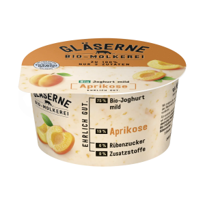 Bio Gläserne Molkerei Joghurt Aprikose 3,8% 150g
