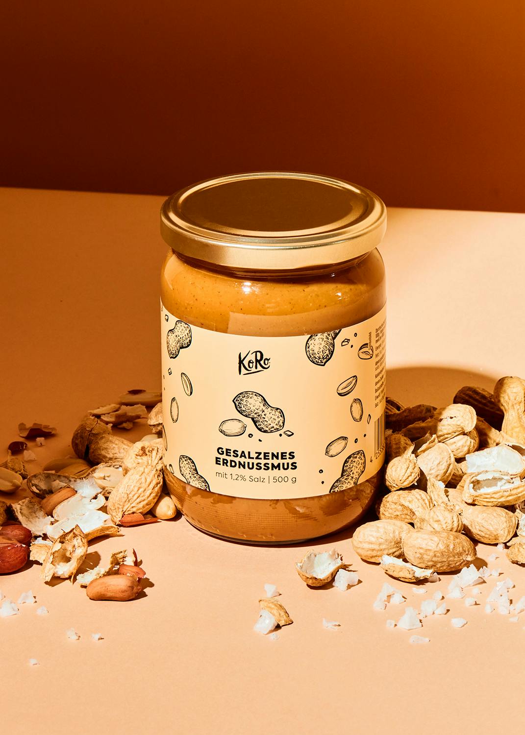 Koro Gesalzenes Erdnussmus 500g
