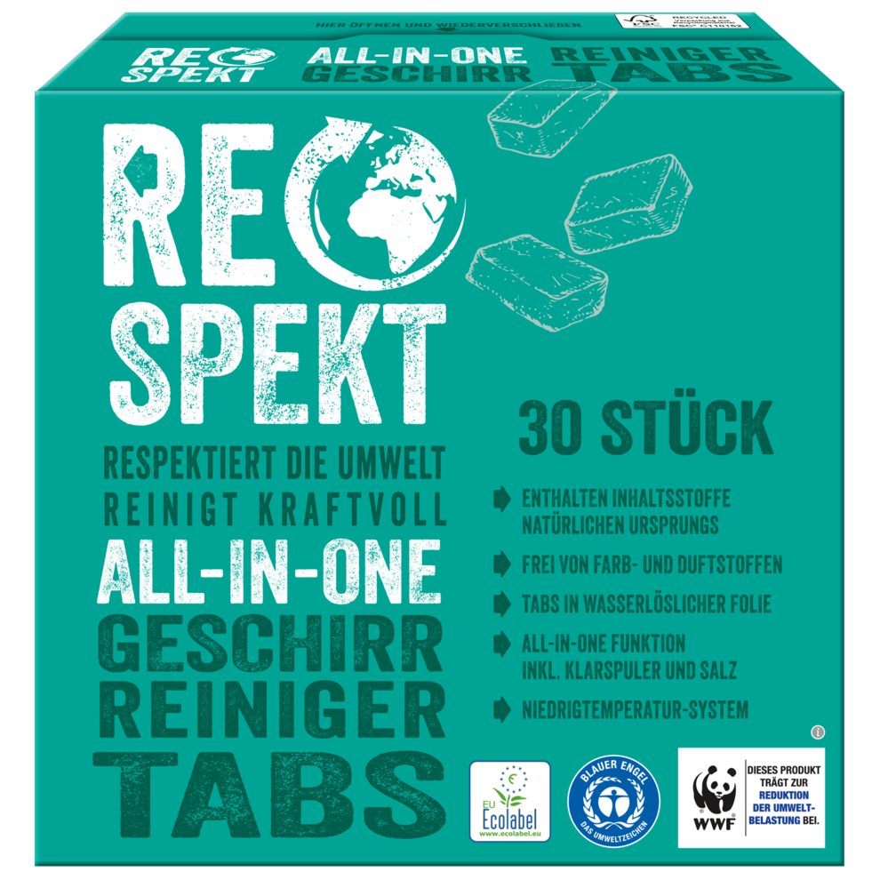 RESPEKT Eco ADW Geschirr Reiniger Tabs 30x17g