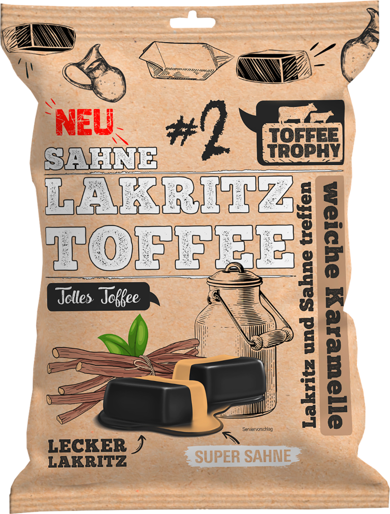 Toffee Trophy Sahne Lakritz Toffee 200g