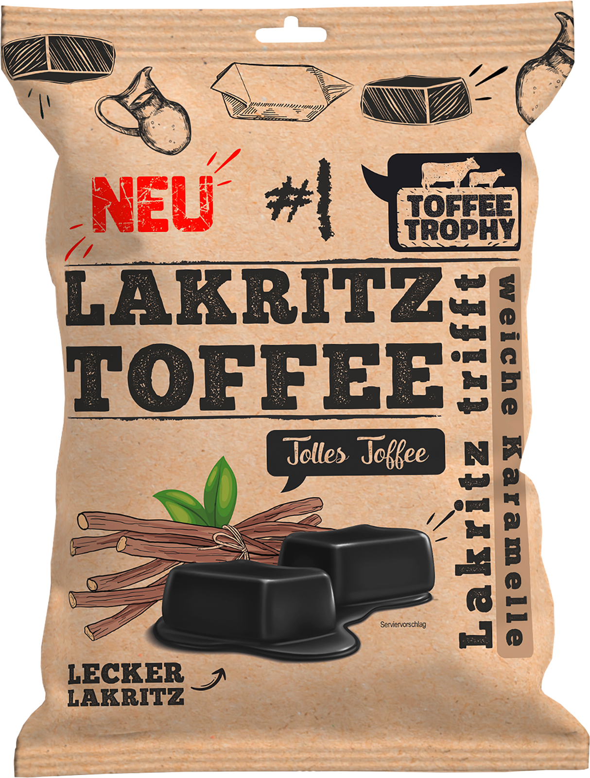 Toffee Trophy Lakritz Toffee 200g